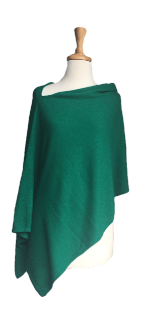 Wool Poncho Emerald green - Namaskar Australia NZ